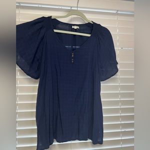 Blue Maurices blouse